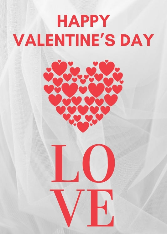 Minimalist Love With Heart Happy Valentine's Day eCard Page