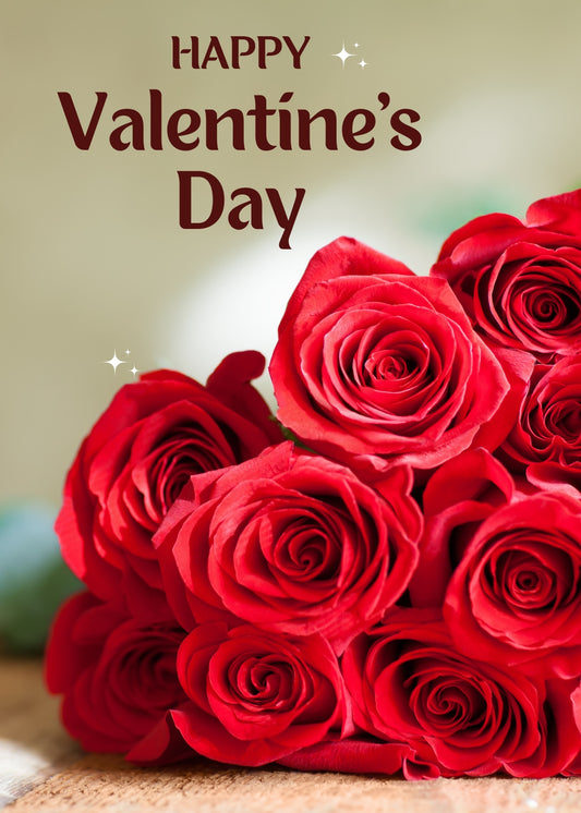 Rose Bouquet Valentine Valentine's Day eCard Cover